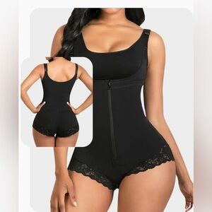 Elegant Black Lace Shapewear Bodysuit